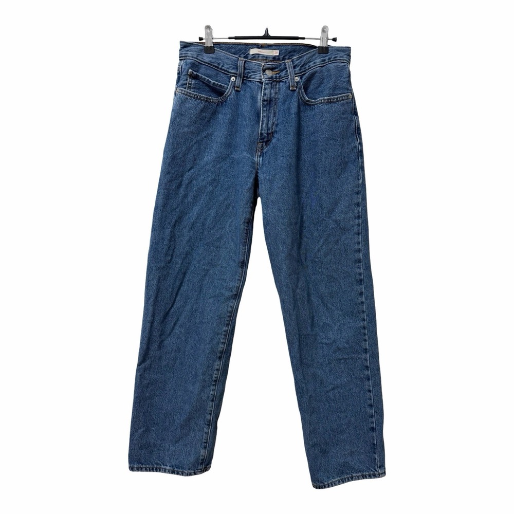 Levis '94 Baggy Straight Ankle Jeans Womens 28x31 Blue Zip Fly 90s Mom Jean